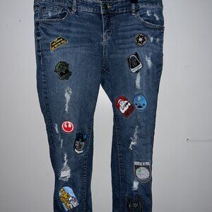 STAR WARS jeans original patching and rips